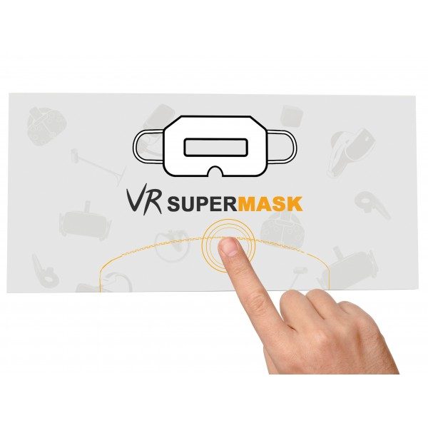 Weiße Einweg-Schutzmaske für VR-Helme Universal display france paris