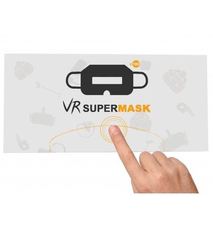 Boite de masques noir jetable de protection hygiénique pour casque VR distribué par Immersive Display France