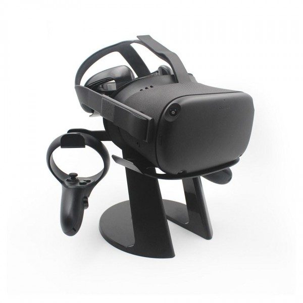 sein VR-Headset auf einen Ständer stellen