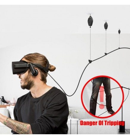 How do you prevent VR cable from twisting ?