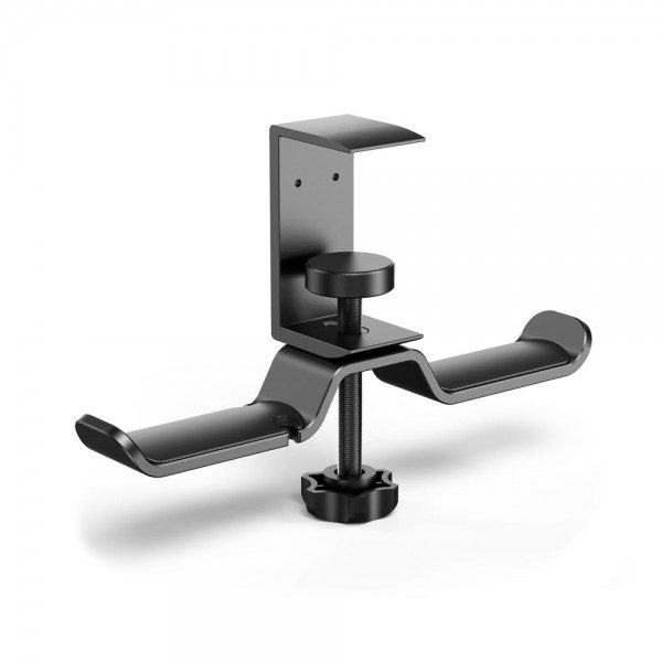 Adjustable and rotating desk stand for virtual reality (VR) headsets and controllers immersive display france paris