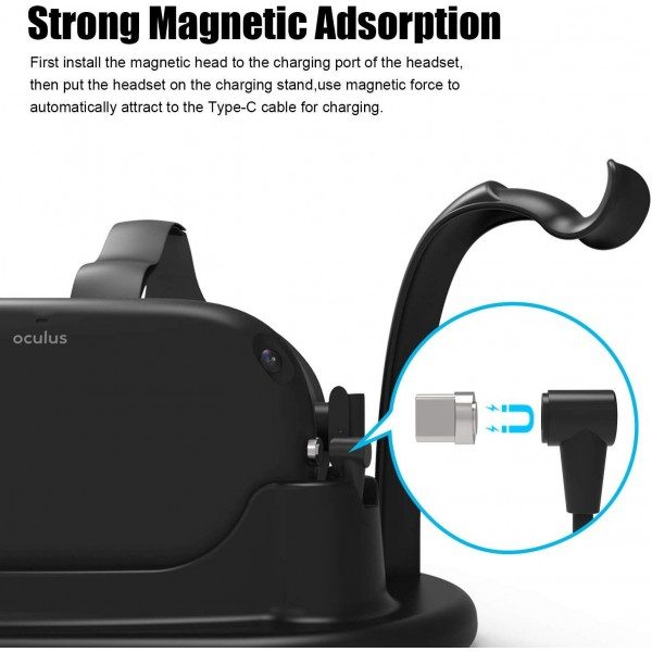 Usb-C magnétique du socle pour casque vr oculus Meta quest 2 au meilleur prix envoi rapide immersive display france