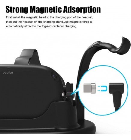 Usb-C magnétique du socle pour casque vr oculus Meta quest 2 au meilleur prix envoi rapide immersive display france
