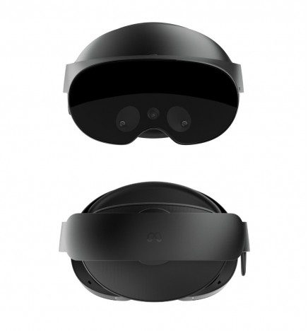 casque VR Meta quest pro vu de face et arriere vendu par immersive display