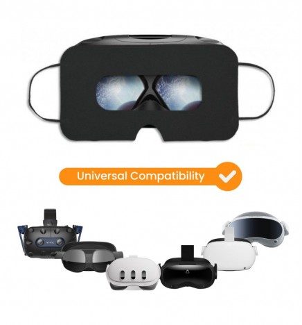 100 schwarze Einweg-Schutzmasken für VR-Brille